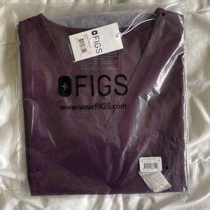 FIGS Deep Purple Scrub Top